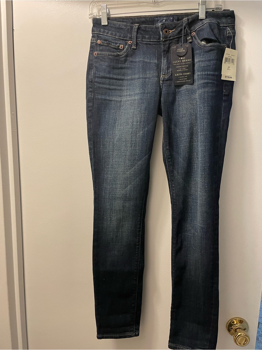 NWT Lucky Brand Women's Dark Wash Lolita Skinny Jeans